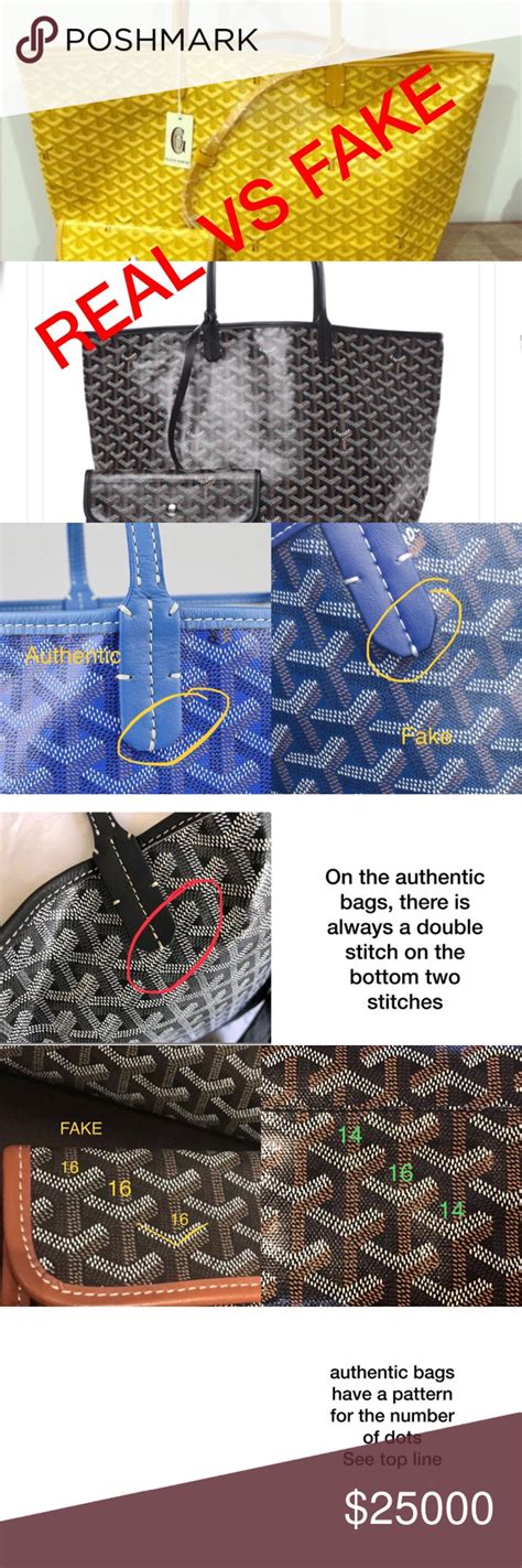 goyard real vs fake tote|how to authenticate goyard.